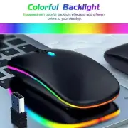 2.4GHz Wireless Bluetooth Optical Mouse For PC Laptop RGB US