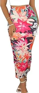 [WUYLT] Women Fall Winter Skirt Thick High Elastic Waist Back Slit Bodycon Maxi Long Pencil Skirts 2024