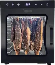 Biltong Food Dehydrator and Drying Cabinet, 10 Tray Capacity, with Full Temperature Control, for Meat, Vegetables and Fruits, Black (800w)