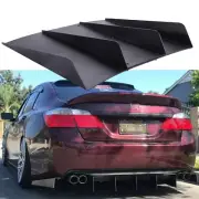 ABS Universal Rear Diffuser Bumper 4 Fins Spoiler Splitter Lip For Honda Civic (for: Honda Civic)