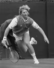 Boris Becker Of West Germany Returns The Ball 1988 Tennis Old Photo