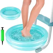 Inflatable Foot Pool, Inflatable Pool Foot Bath, Inflatable Pool Foot Tub with Balloon Pump, Pools, Foot Pool, PVC, for Pools Home Spa Swimming Pool