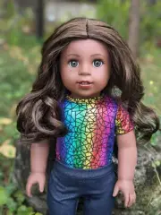Angelina Custom American Girl Doll OOAK Brown Hair Hazel Eyes Makena Freckles