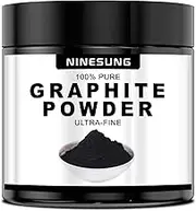 Ninesung Graphite Powder, 44-Micron Microfine Pure Graphite Powder, Excellent Dry Powdered Graphite Lubricant, Amazing Artistic Powdered Graphite for Sketching - 16 Ounce