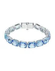 [Swarovski] Millenia Bracelet Octagon Cut Rhodium Plated in Blue