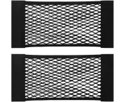 Universal Mesh Cargo Net Stretchable Storage Net, 2Pcs Cargo Net Pocket Storage Mesh Net Elastic Automotive Cargo Net Storage Pouch for Car Trunk,Small Car