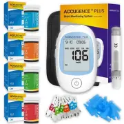 4 in 1 Multifunction Monitor Hemoglobin Blood Ketone Glucose Uric Acid Meter Tes