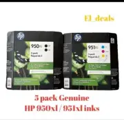 5 Pack OEM HP 950XL 951XL z10 Ink Black Yellow Cyan 950 951 XL 8600 8630 EXP2022