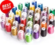 40 Colors Spools Embroidery Thread (550 Yards)