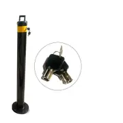 Removable Surface Mount Safety Barrier Vehicle Security Twist Type Bollard Black