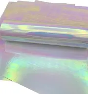Syntego 5 Sheets A4 Premium Holographic Oyster Pink Prisma Effect Card Single Sided 220gsm/80lb Cover