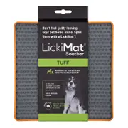 Tuff Orange Soother Lickimat for Dogs & Puppies Oral Health