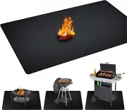 48 X 30 Inch under Grill Mats for Outdoor Grill, Double-Sided Fireproof, Oil and