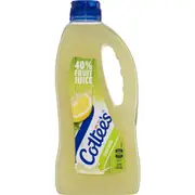Cottee's Lemon Cordial Lemon Crush With 40% Fruit Juice Bottle 1L