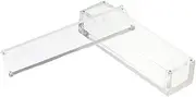 INOOMP Magnetic Acrylic Storage Case for Dice Display Transparent Organizer Box for Dice and Practical Sundries Storage for Bedroom Kitchen Bathroom and More