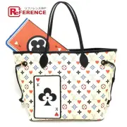 Louis Vuitton M57462 Game On Monogram Neverfull Mm Playing Card Tote Bag