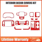 For Ford F150 2021+ 11x Steering wheel Console Shifter Cover Trims Whole Set Red (for: Ford)