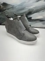 Women Side Zipper Wedge Sneakers Heel Platform Ankle Boots Booties 9.5