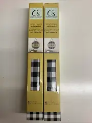2 Rolls Black & White Buffalo Checkered Vinyl - Great for Cricut