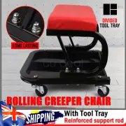 Updates Rolling Creeper Seat Workshop Mechanic Stool Garage Repair Storage Tray