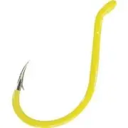 Gamakatsu 02613-C Octopus Loose Hook (5 Pack), Size 3/0, Chartreuse
