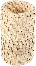 Luxshiny 2pcs Handmade Woven Rattan Napkin Rings Rustic Towel Holder for Elegant Table Decor for Weddings Parties and Seasonal Celebrations