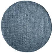 Loop Anthra Grey Round Wool Rug