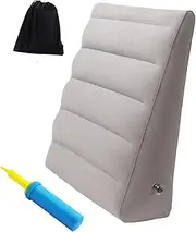 ＫＬＫＣＭＳ Inflatable Wedge Pillow, Inflatable Cushion Under The Knee Cushion Comfortable Sleeping Bed Pillow for Camping Car Travel Bed, with Storage Bag