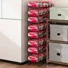 2 Pack Soda Can Organizer Rack for Pantry Storage Dispenser Holder Black