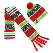 Stylish Light Up Hat and Scarf Combo Fashionable, Suitable for Christmas Parties