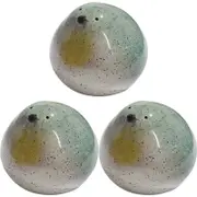 3PK LVD Ceramic Birdie Ornament Medium Decorative Home Decor Sky
