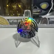 OFFICIAL POKEMON TCG PLASTIC HOLOFOIL LUCARIO COIN