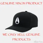 NIXON FLEXFIT 110 DEEP DOWN BLACK SNAPBACK CAP HAT BRAND NEW WITH TAGS