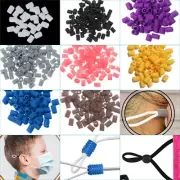 Silicone Cord Locks Toggle Buckle Adjustable Elastic Cord Stopper 10-100pcs