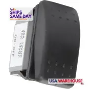 Quickcar 52-510, One Black Plastic Rocker Switch Momentary Start Performance Par