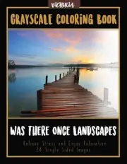 Was There Once Landscapes: Landscapes Grayscale Coloring Book Relieve Stress and