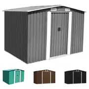 Garden Storage Shed Outdoor Cabin House Tool Shed Garage Steel Backyard vidaXL