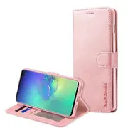 For Samsung Galaxy S10+ /S10 Plus Case, SupRShield Wallet Leather Flip Magnetic Stand Case Cover (Rose Gold)