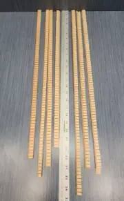7 Pieces x Vintage Guild Westerly Guitar Kerfing Strips Random Lengths Basswood