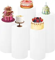 3/5 Pack Party Cylinder Covers, Cylinder Pedestal Covers, Stretch Tanning Fabric Covers, Cylinder Pedestal Protective Cover (Color : #7, Size : 5PCS)