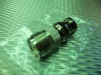 (1) So239 UHF Female to BNC Male RF Connector Coaxial Antenna Adapter