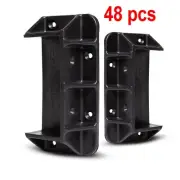 48 Privacy Fence Brackets for Standard 2x4 Wood Railings (1.5"x3.5") Heavy-Duty