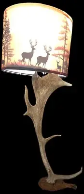 Fallow Deer Antler Lamp