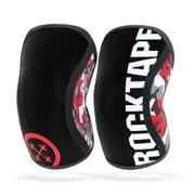 RockTape XL 7mm Assassins Knee Sleeves Compression Squats/Dead Lifts Support Red