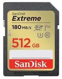 在飛比找Yahoo!奇摩拍賣優惠-SanDisk Extreme SDXC 512GB 記憶卡