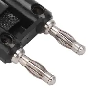 2x J.20022 4mm Banana Plug Connector BNC Female To Double Row Banana Adapter