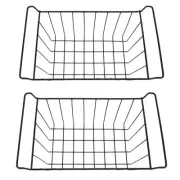 (L 45cmxW 24.5cmxH 20cm)2 Pcs Freezer Wire Storage Basket PE Coated Hanging