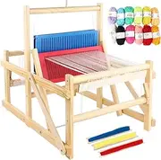 Wooden Multi-Craft Weaving L-OOM, DIY Hand-Knitting Weaving Machine with Woolen Knitting Ball, Rounded and Smooth Chamfer Design, for Beginners, Adults, Kids Extra Large Size