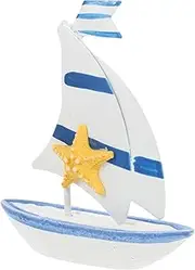ADOCARN Material Sailing Ship Model Kit Desk Ornament Model Ships Decor for Bedroom Random Color
