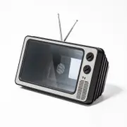 Retro TV Amplifier Phone Screen Magnifier, Gifts for Dad Mom 3D HD Mobile Phone Screen Magnifying Enlarger for Movies Videos, Grey